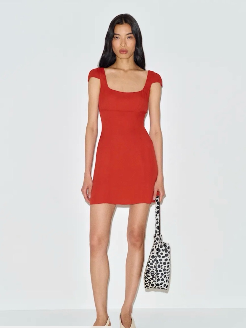 Reformation Nashira Dress Red - Size 4